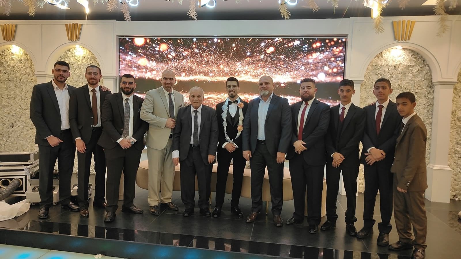 حفل زفاف المهندس حسن نجل الصحفي محمد غنام على المحامية زمزم مالك