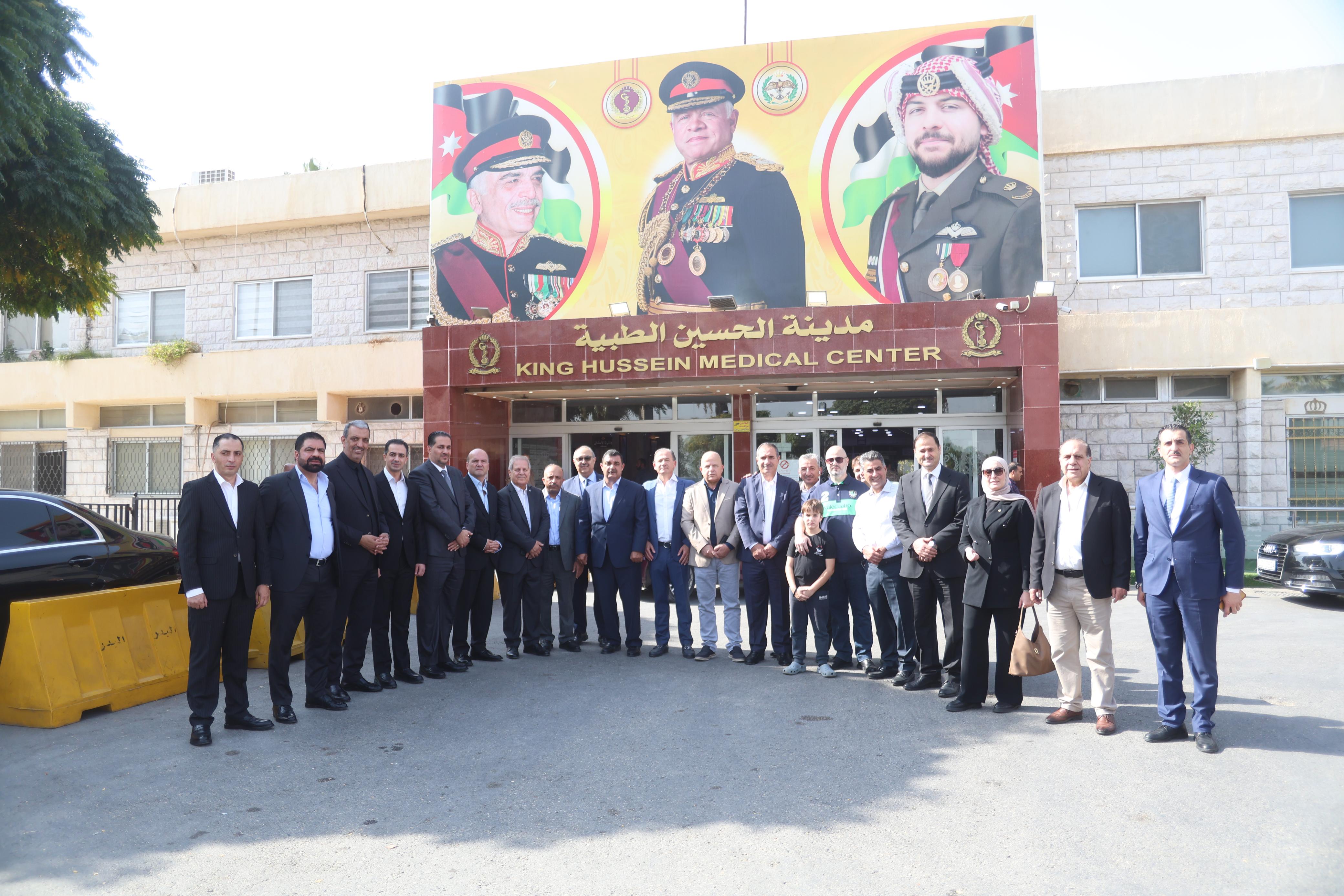حزب الميثاق الوطني يزور مصابي حادثة الكرك