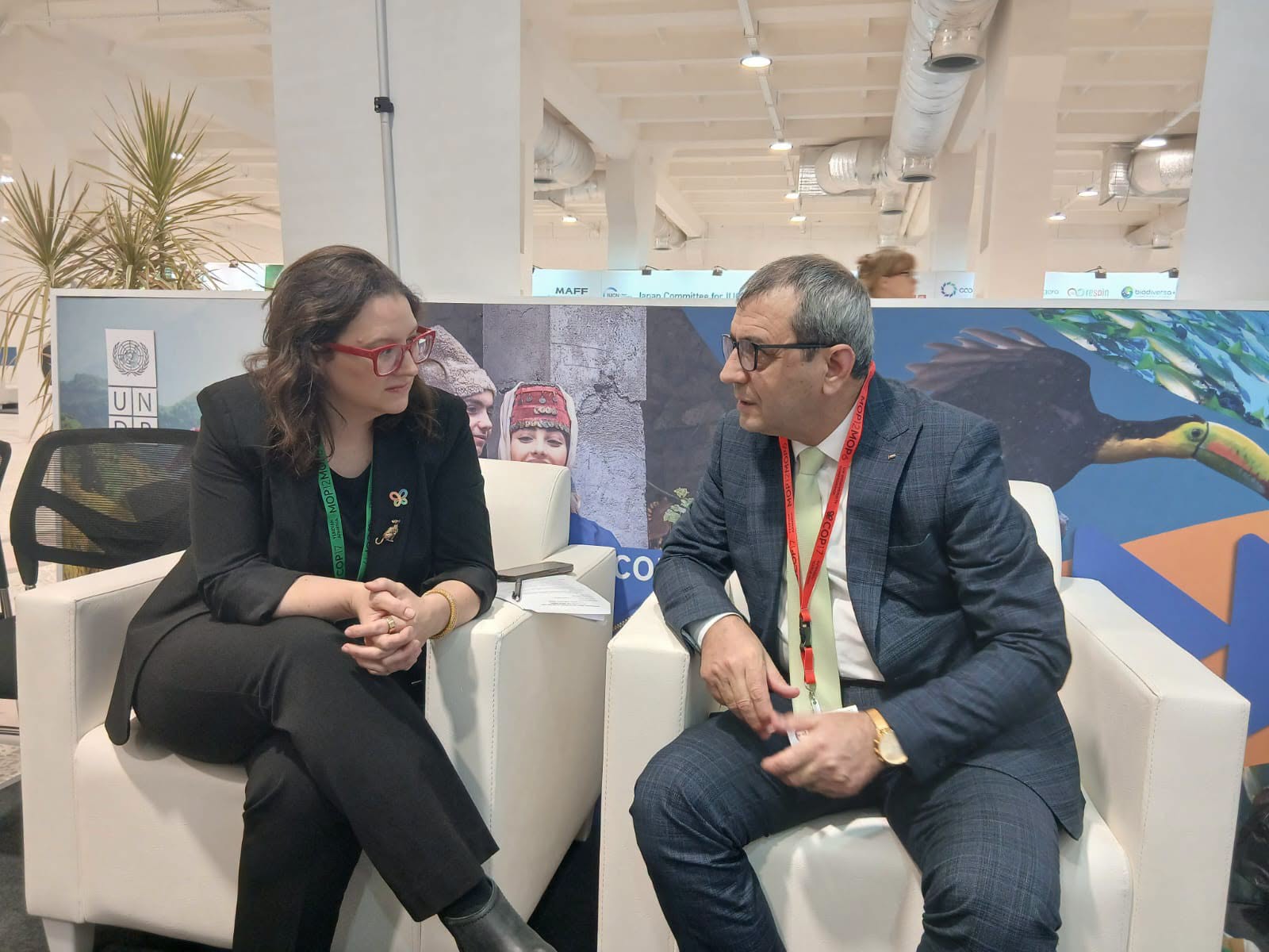 على هامش مشاركتها في مؤتمر الأطراف 17 لاتفاقية التنوع البيولوجي COP17 سلطة جودة البيئة وبرنامج الأمم المتحدة الإنمائي يبحثان تعزيز التعاون لتنفيذ الاستراتيجية الوطنية للتنوع الحيوي